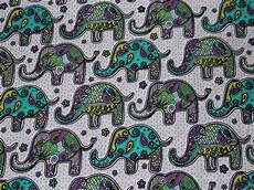 Elephant Flannel Fabric