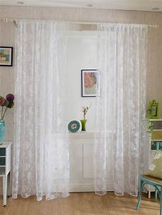 Embroidered Tulle Curtain