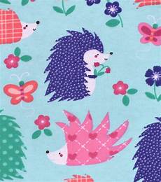 Hedgehog Flannel Fabric