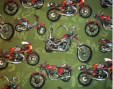 Motorcycle Flannel Fabric