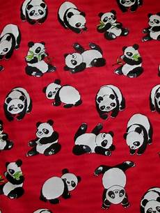 Panda Flannel Fabric