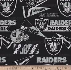 Raiders Flannel Fabric
