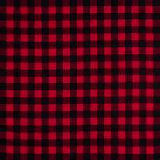 Red Plaid Flannel Fabric