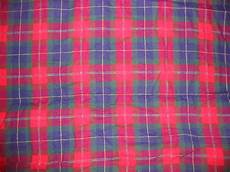 Red Plaid Flannel Fabric