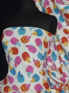 Hedgehog Flannel Fabric