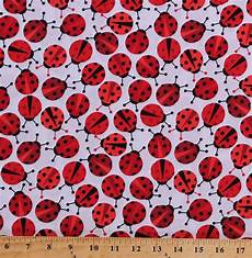 Ladybug Flannel Fabric