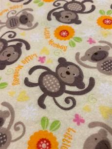 Monkey Flannel Fabric