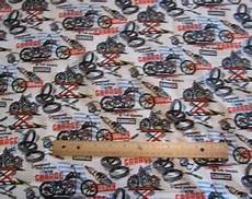 Motorcycle Flannel Fabric