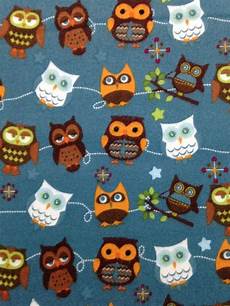 Owl Flannel Fabric