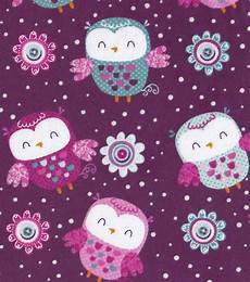 Owl Flannel Fabric