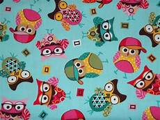 Owl Flannel Fabric
