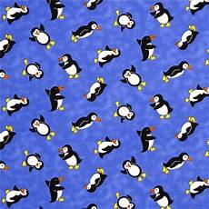 Penguin Flannel Fabric