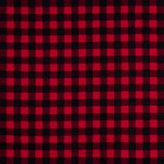 Red Plaid Flannel Fabric