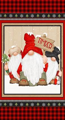 Timber Gnomies Flannel Fabric