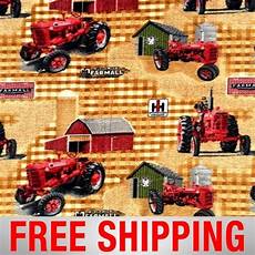Tractor Flannel Fabric