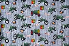 Tractor Flannel Fabric