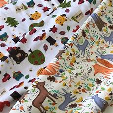 Woodland Animal Flannel Fabric